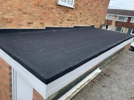 This is a photo of a flat roof installed in Paddock Wood Kent. All works carried out by Paddock Wood Roofing